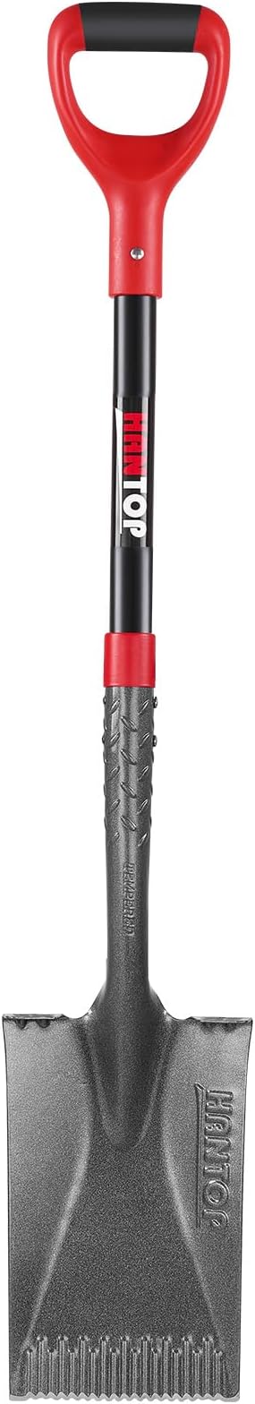 Spade Shovel Garden Flat Shovel Square Point Shovel Trenching Shovel for Digging Gardening Planting Edging, 43 inches
