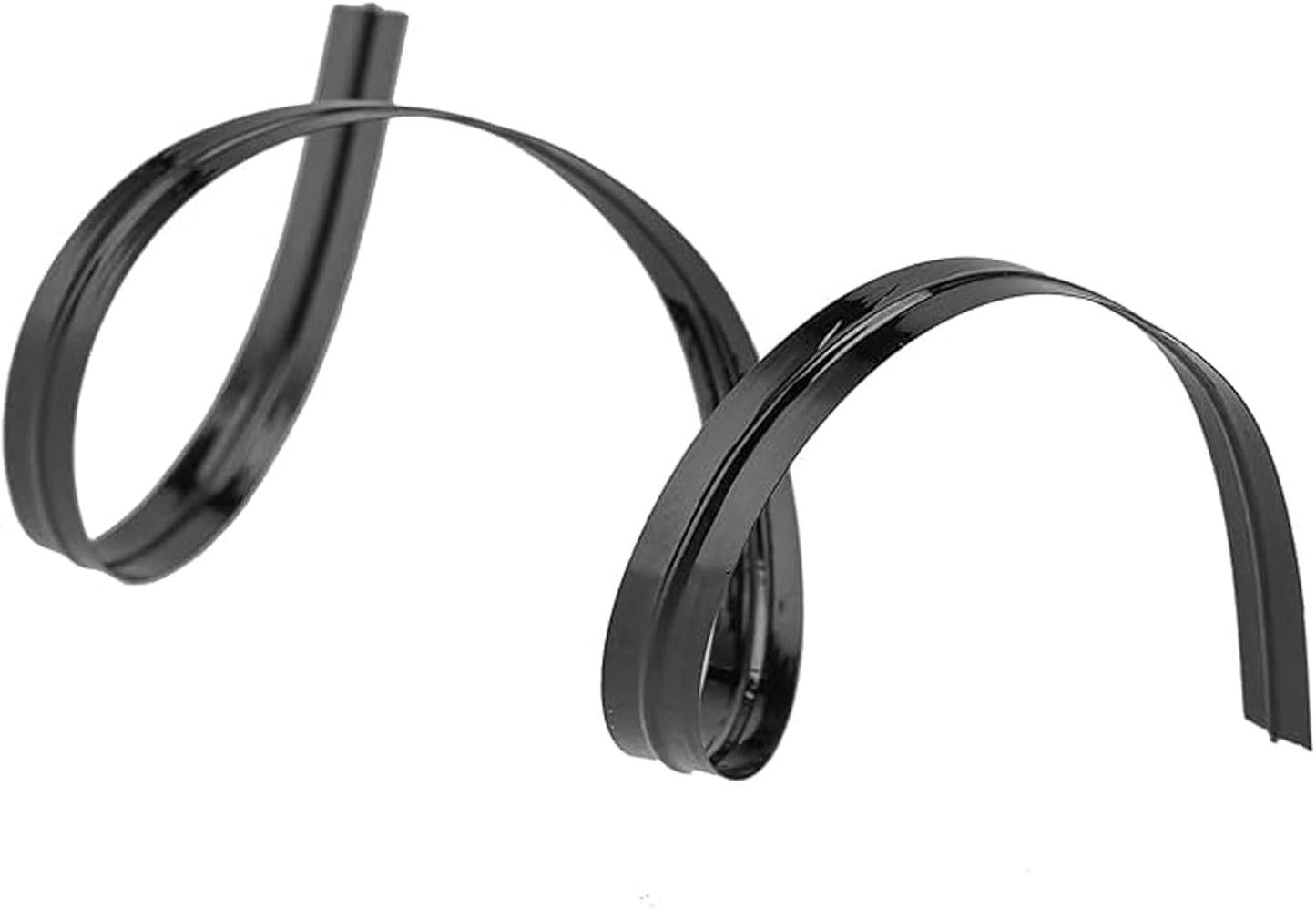 KEILEOHO 4000 PCS 6 Inch Plastic Black Twist Ties, Reusable Cable Tie, Metal Innercores Bag Coated Ties, Flexible Plastic Twist Ties