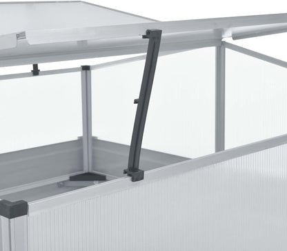 Galvanized Steel Greenhouse, 39.4"x39.4"x30.3", Green