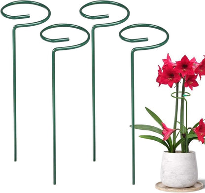 4/8/12 Pack Plant Stakes, 16/24/36 Inch Plant Support Stakes, 2025 New Plant Sticks Support, Flower Stakes for Plants Peony, Tomato Seedling, Marigold, Amaryllis, Sapling, Coreopsis (16 Inch-4 Pack)