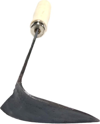 Korean Gardening Tool ho-mi Hand Plow Hoe Spade, Trowel, Weeder, and More! an Excellent Tool for use in Any Vegetable or Flower Garden 12.40 Inches (Round Triangle)