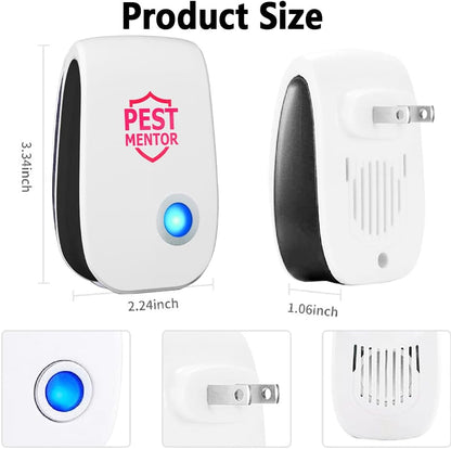 Ultrasonic Pest Control Repeller 10Pack, Indoor Repellent for Mouse, Roach, Ant, Rodent, Bugs, Mosquito, Spider Repellent for House Garage Warehouse Kitchen
