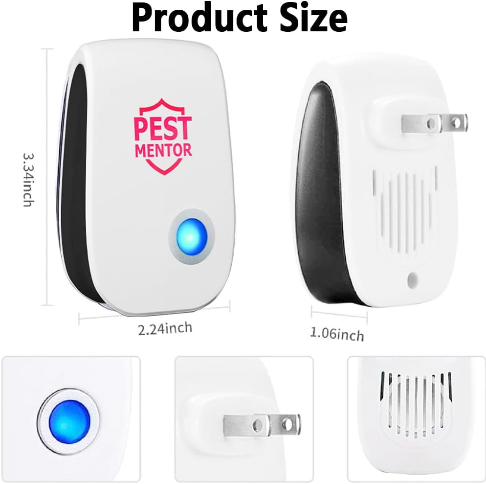 Ultrasonic Pest Control Repelle 10 Packr, Mouse Traps Indoor for Home Mosquito Repellent Electronic Pest Repellent Plug in Cockroaches, Mice, Spiders, Ants, Bugs for House Kitchen Garage