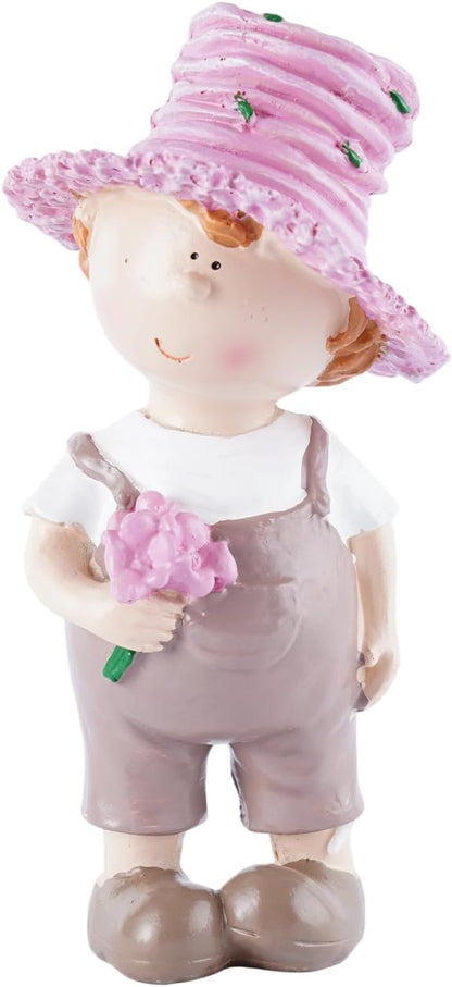 Outdoor Garden Couple Figurines - Boy and Girl Statues, Ideal for Patio, Lawn & Garden Decor, Valentine's Day Home Ornament, for Parents and Friends