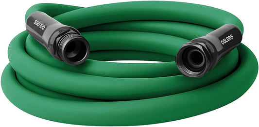 Flexzilla Colors Lead-In Garden Hose 5/8in. x 10ft., Lightweight All-Weather Water Hose, Durable and Flexible, Leak-Free Connections, Forest Green
