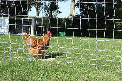 Starkline 42" x 164' Standard Electric Poultry Netting Kit with A/C Energizer (11/42/3) Electric Chicken Fence Kit for Backyards, Homesteads, and on Farms and Ranches