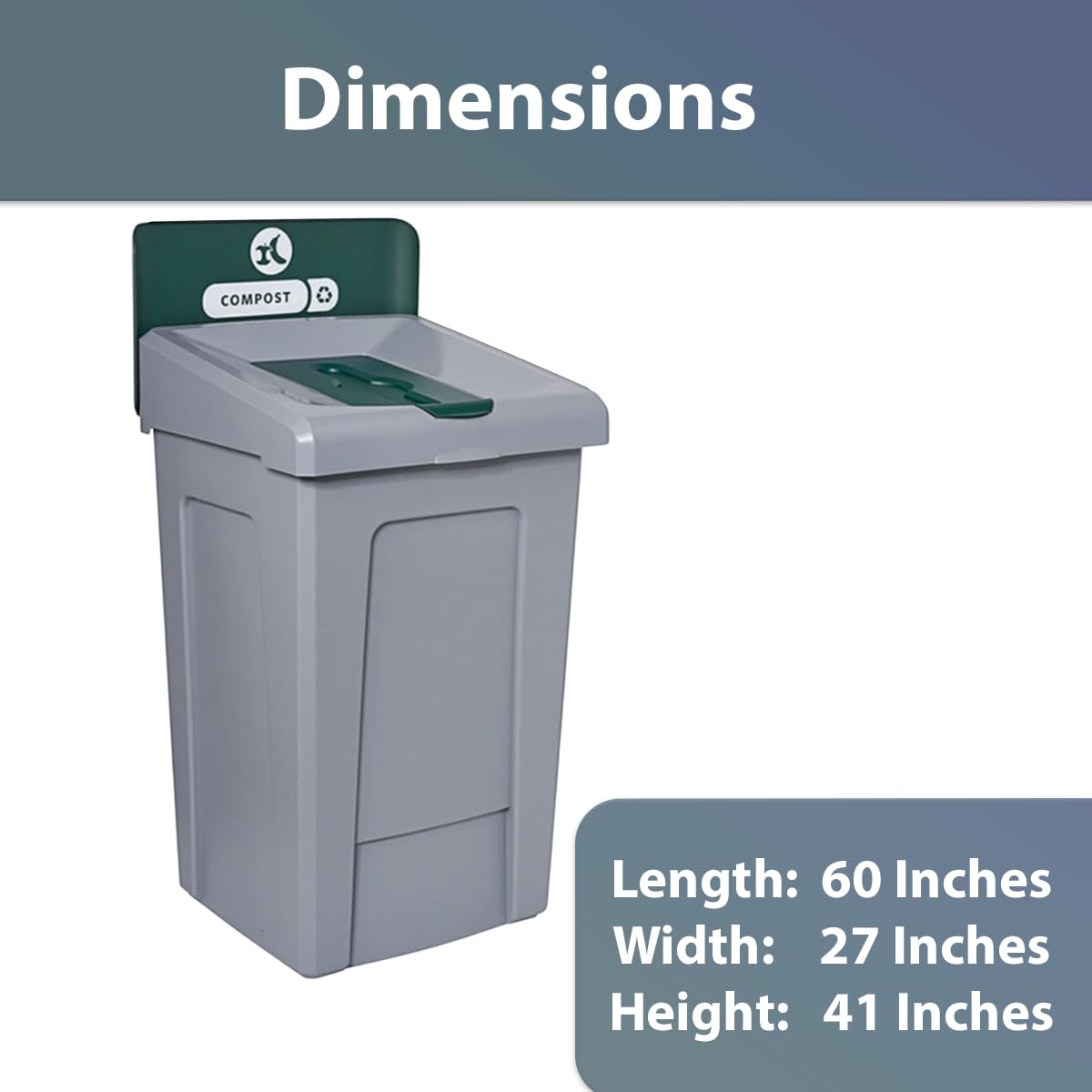 Stager Direct, 3 in 1 Recycling Station with Lid, Recycle Bin, Exterior Trash Can, Recycling Station Kit, Heavy Duty Premium Plastic, Perfect for Kitchen, Office, Garden, Garage (33 Gallon), (N.4)