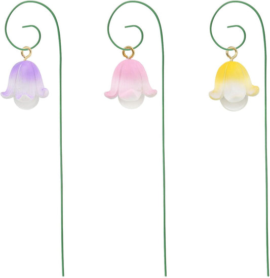 3PCS Fairy Garden Miniatures Fairy Garden Accessories Flower Set Mini Garden Micro Landscape