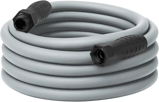 Flexzilla Colors SwivelGrip Garden Hose 5/8 in. x 50 ft., Lightweight All-Weather Water Hose, Durable and Flexible, Leak-Free Connections, Slate Grey