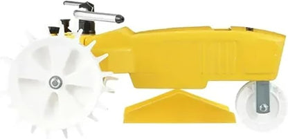 Nelson Rain Train Traveling Sprinkler for Yard, Heavy Duty Rotating Lawn Sprinkler with Large Area Coverage, Yellow