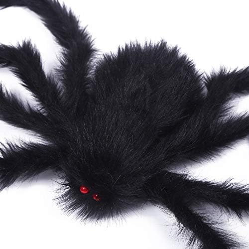 Halloween Giant Huge Spider, 4.1FT Large Foldable Spider Fake Hairy Spider Scary Decorations Halloween Spider Outdoor Yard