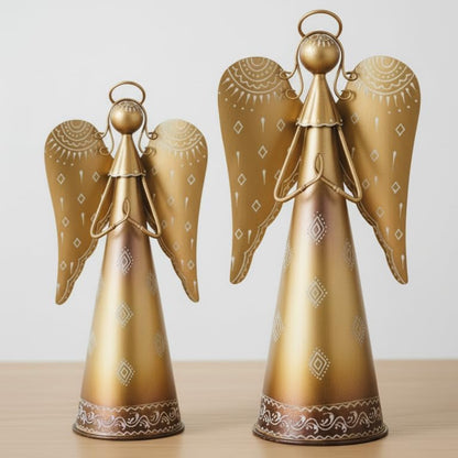 Regal Art & Gift Angel Statue - Metal Indoor/Outdoor Garden Statue Deals, Elegant Garden Decor, Beautiful Gifts for Women, Exquisite Angel Statues for Garden, 23-Inch, Gold