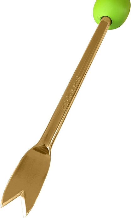 Garden Guru Titanium Dandelion Weeder Tool - Rust Resistant - Ergonomic Handle - Weed Puller for Planting, Weeding, Flower and Vegetable Care in Lawn Garden Yard (4 Pack)
