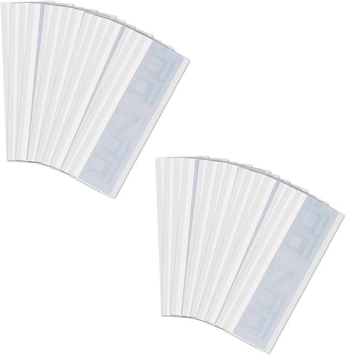 Mosqueda Window Fly Traps, 50 Packs Sticky Fly Traps for Indoors, Fly Catchers for Inside Home, Waterproof & Non-Toxic Adhesive Sticky Paper Trap for Mosquitos Bugs Housefy Fruit Fly Flying Gnats