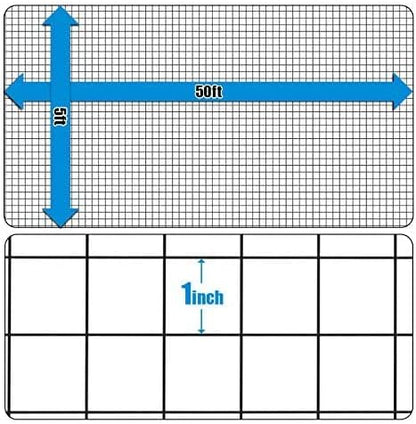 Fencer Wire Hardware Cloth with 1-Inch Grid, 16 Gauge Black Vinyl Coated Welded Fence Mesh Roll for Home and Garden Fence and Pet Enclosures Protect (60 Inch x 50 ft.)