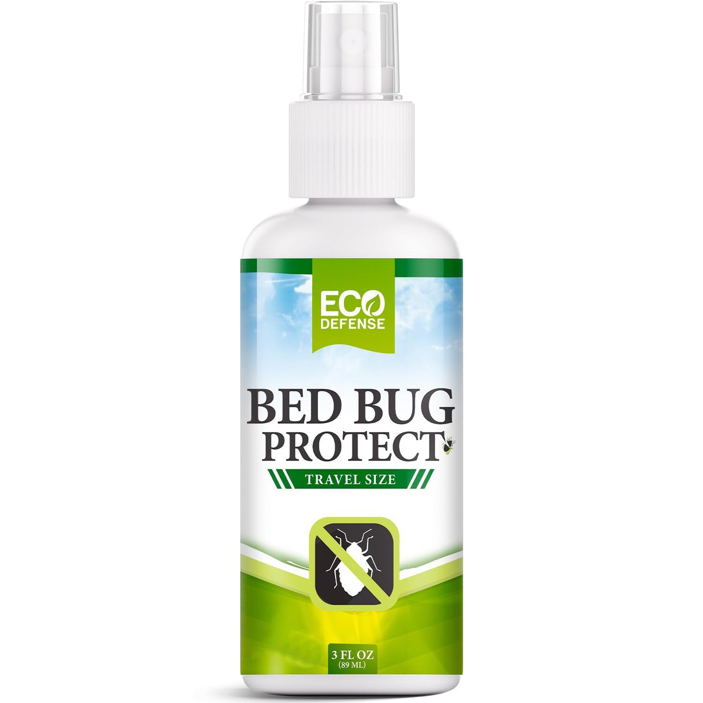 Eco Defense Bed Bug Spray Travel Size - TSA Approved 3 oz – Travel Essentials for Hotel, Cruise, Vacations - with Natural Essential Oils