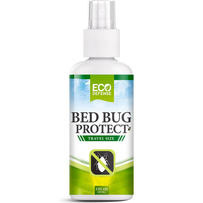 Eco Defense Bed Bug Spray Travel Size - TSA Approved 3 oz – Travel Essentials for Hotel, Cruise, Vacations - with Natural Essential Oils