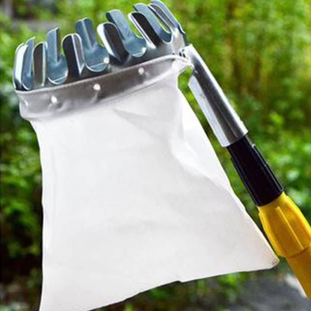 SagaSave Fruit Picker Pole Tool, Apple Orange Picker Pole Tool with Basket for Avocado Acorn Lemon Pear Mango Tree Picker