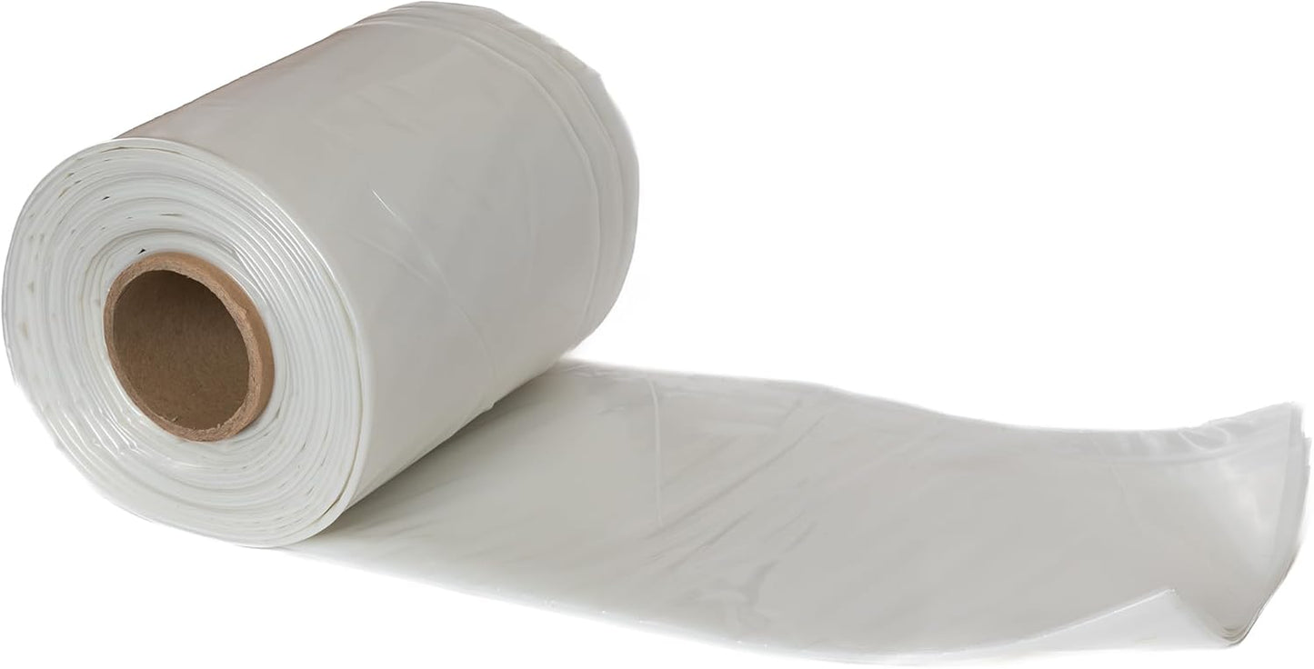 RESILIA Clear Greenhouse Sheeting - UV-Protected, Heavy-Duty Gauge Outdoor Polyethylene Cover for Weatherproofing Greenhouses, Garden, Plants, 8' by 28' Roll, 6 Mil, 0.006 Inch, Thick, Made in USA