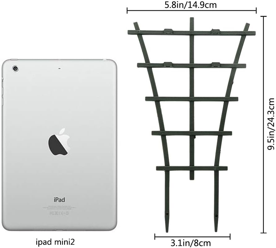 Plant Trellis Indoor, 6Pcs Stackable Plant Trellis for Climbing Plants Indoor, Small Plant Climbing Trellis for Potted Plants Plastic Climbing Plant Support Trellis for Houseplant Hoya Pothos