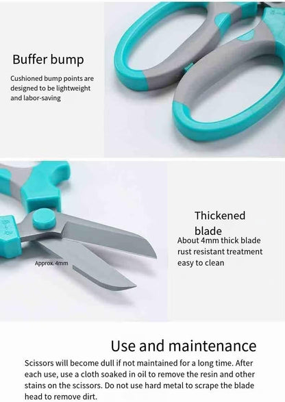 Pro Florist & Garden Shears - 3.38mm Heavy-Duty Rustproof Steel | Cuts Hydrangeas, Roses & Thick Stems | Ergo Wide-Grip Scissors for Fresh Flowers, Pruning, Ikebana