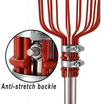 FLY HAWK Fruit Picker Tool,10 FT Long Fruit Picker Equipped with Optional Splicing of Lightweight Stainless Steel to Pick Apples, Oranges and Fruit Trees