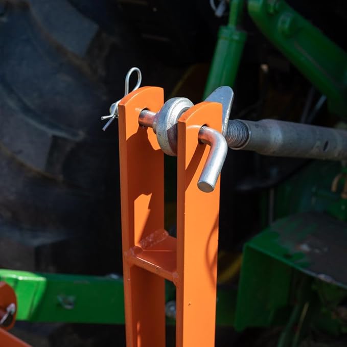 Titan Attachments 3 Point Pine Straw Needle Rake, Category 1 Tractors, Coil Spring Tines, Drag-Behind Landscape (Rake Width: 6')