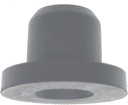HORTIPOTS 1/4 Inch Rubber Grommet Pack of 25 Top Hat, 6 mm ID Small Tophat Grommet for OD 1/4 Inch Vinyl Rubber Tubing in Hydroponic and Irrigation Systems (Pack of 25)
