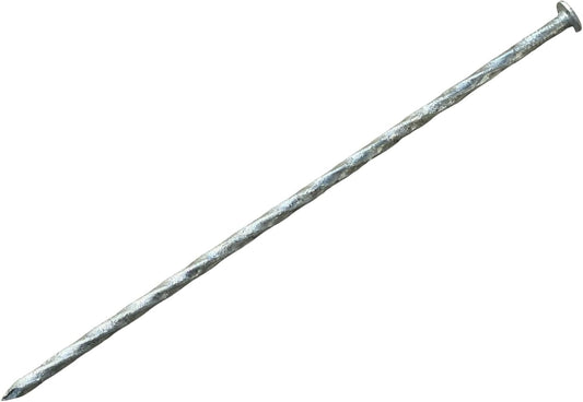 Sandbaggy 12" Heavy Duty Galvanized Artificial Turf Stakes - Spiral Landscape Nails - Ground Spikes/Pins, Synthetic Grass, Lawn, Edging, Weed Barrier Fabric (12 inch - Ultra Heavy Duty, 100, Count)