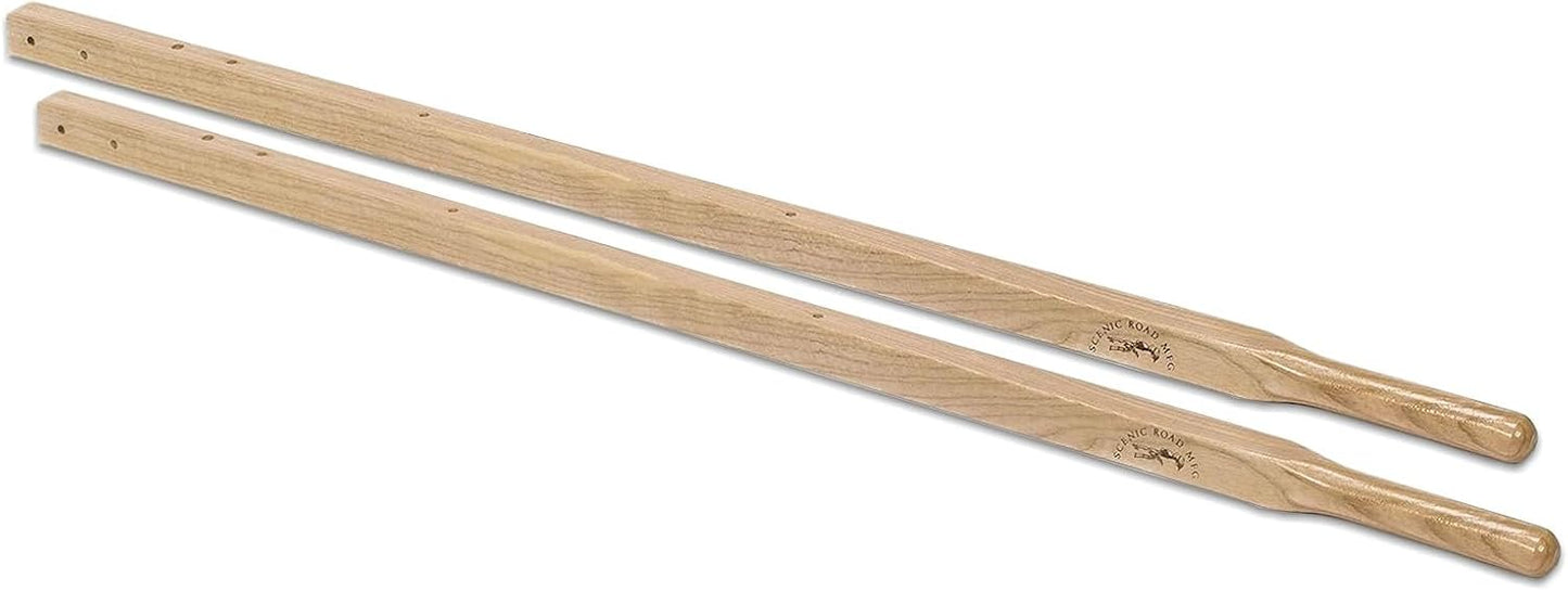 Scenic Lane Replacement Wheelbarrow Handles, American Red Oak, Fits Scenic Lane Green Wheelbarrows, 1-5/8" Wheelbarrow Handles