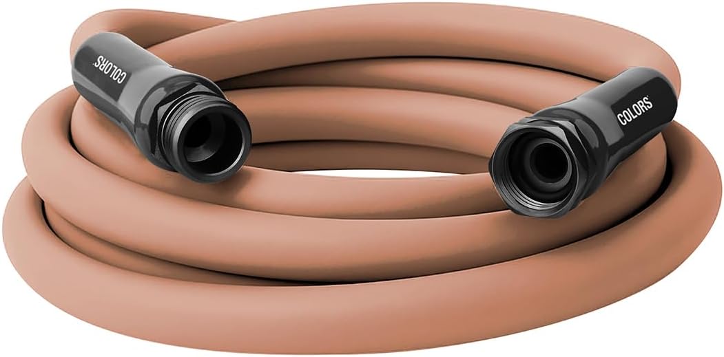 Flexzilla Colors Lead-In Garden Hose 5/8in. x 10ft., Lightweight All-Weather Water Hose, Durable and Flexible, Leak-Free Connections, Red Clay