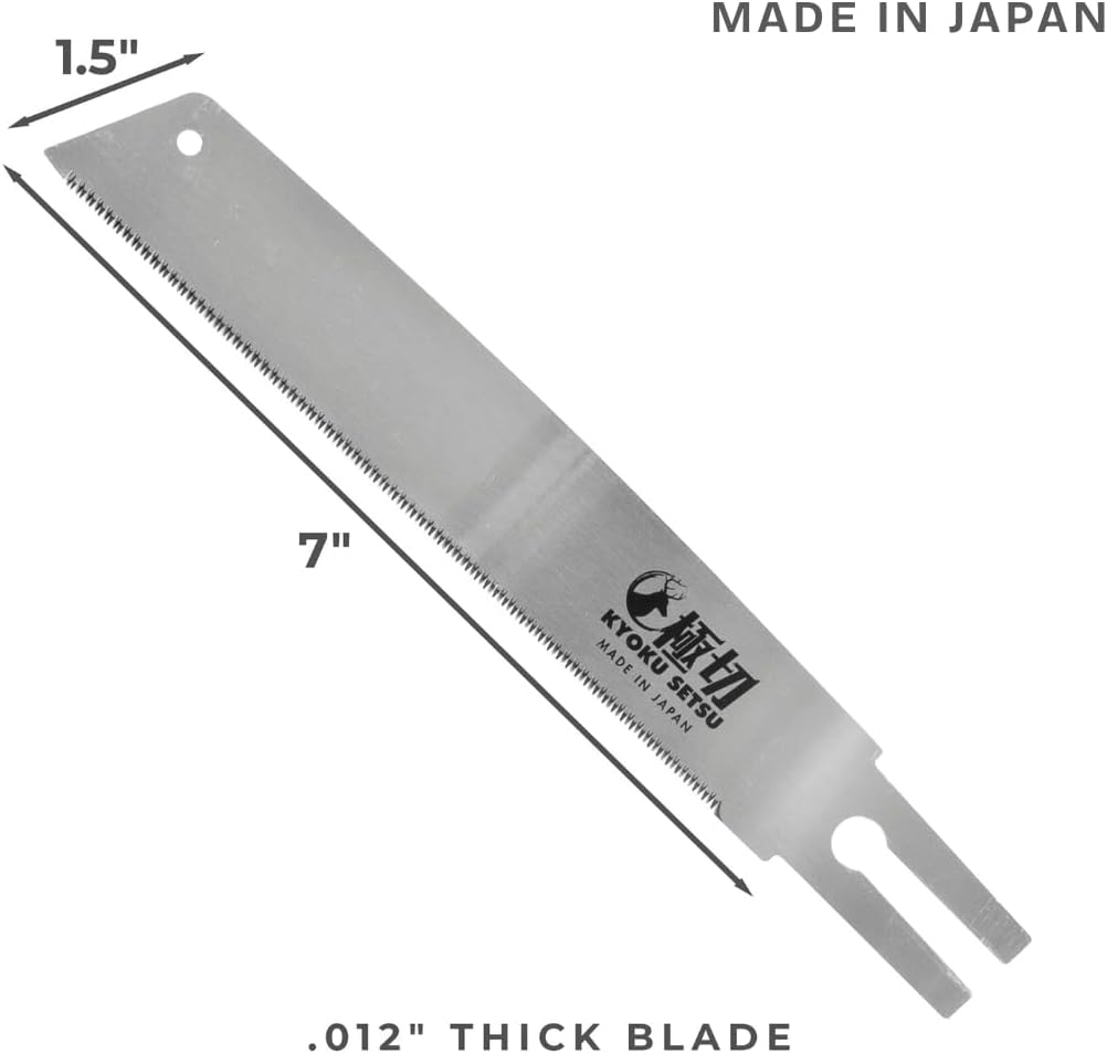Great Neck Kyoku Setsu Japanese Ryoba Double-Edged Pull Cut Saw, Ultra Fine Saw, Detail Hand Saw, Double Edge Saw, Japanese Wood Saw