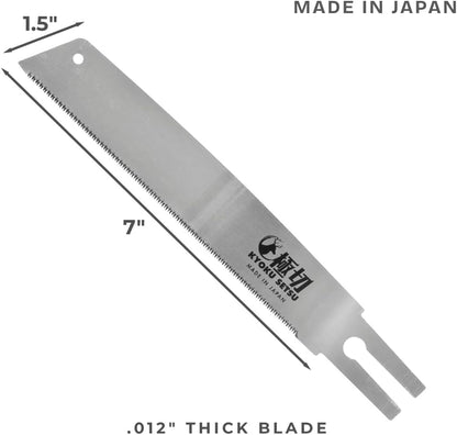 Great Neck Kyoku Setsu Japanese Ryoba Double-Edged Pull Cut Saw, Ultra Fine Saw, Detail Hand Saw, Double Edge Saw, Japanese Wood Saw