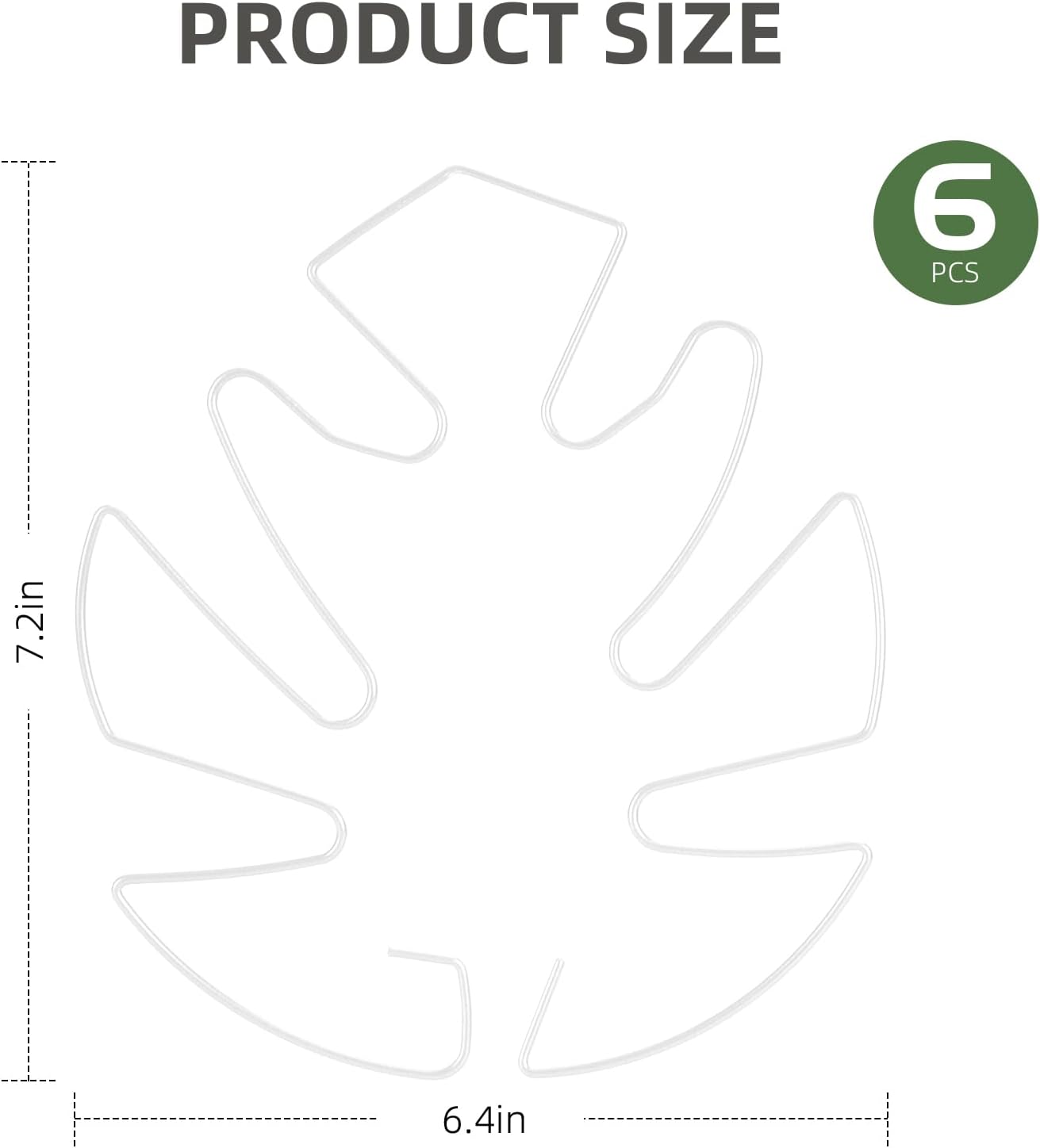 6PCS Iron Monstera Plant Support, Uniquely Designed Indoor Plant Accessories, Stable Plant Support Stakes for Indoor Plant, Turtle Shell Bamboo Clamp Set for Thriving Growth