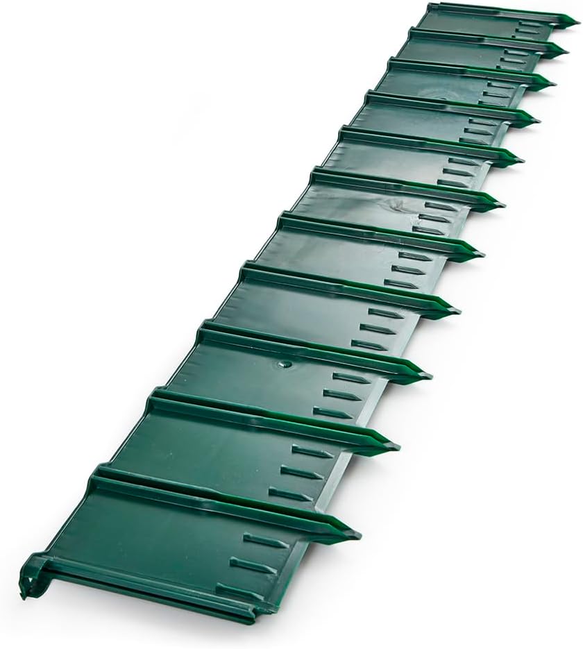 Greenscapes 3-Foot Plastic Green Edging (4-Pack) – Durable Landscape Border for Gardens, Lawns & Flower Beds