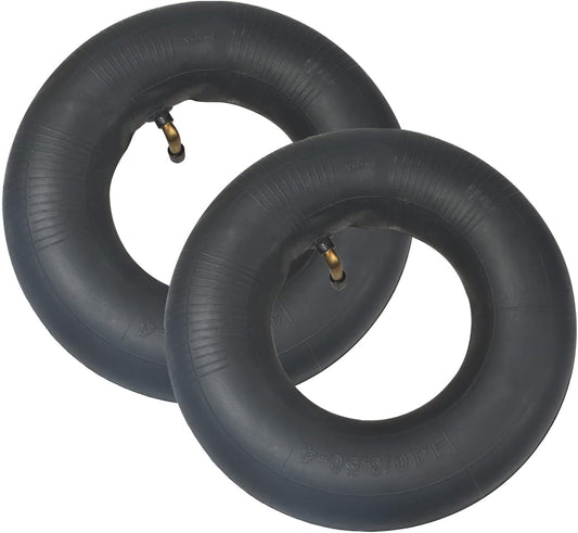 4.10/3.50-4 Heavy Duty Replacement Inner Tube with TR-87 Bent Valve Stem (2-Pack) - for