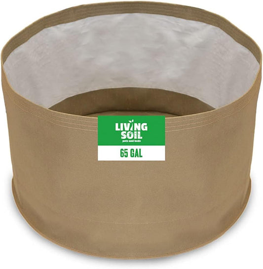 Sustainable Village Blumat Grow Bags - 65-Gallon Fabric Pots for Plants - Breathable Waterproof Cloth Pots with MoistureLock Technology - Promotes Strong and Healthy Roots