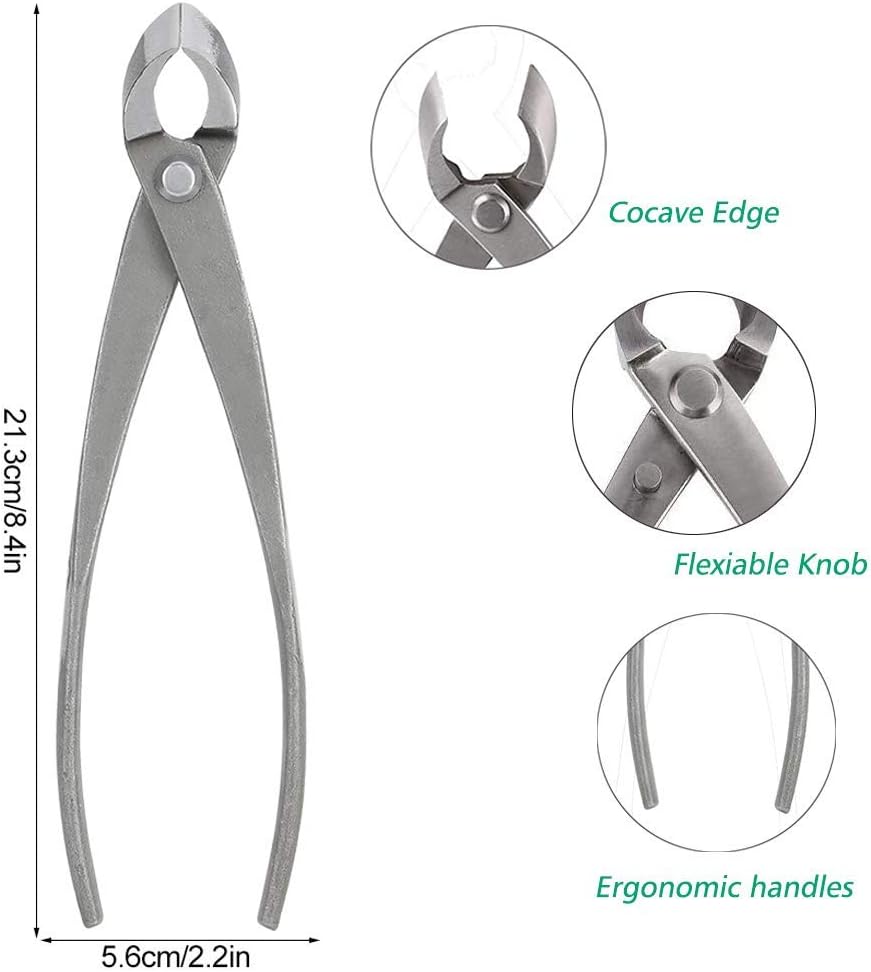 MAVIS LAVEN Branch Cutter 8inch Concave Cutter Bonsai Tools Carbon Steel Gardening Shears Scissors Tools