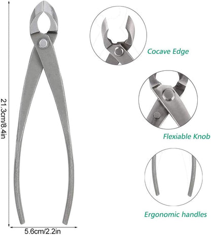MAVIS LAVEN Branch Cutter 8inch Concave Cutter Bonsai Tools Carbon Steel Gardening Shears Scissors Tools