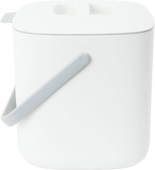 Blue Ginkgo Kitchen Compost Bin [2.6L / 0.69 GAL] – Filter-Free, Odor-Tight Countertop Food Waste