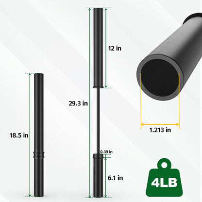 T Post Driver - Fence Post Driver Heavy Duty, Black Post Pounder for 1.2" Metal U Posts, T Posts, Garden Fence