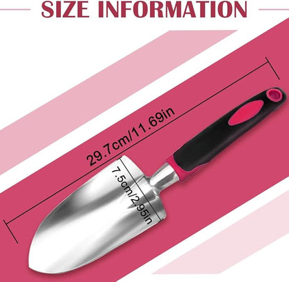 Garden Trowels - NEWGF Heavy-Duty Manganese Steel Super Garden Hand Trowels-Dig, Shovel and Plant -Black/Red