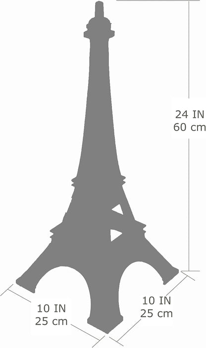allgala 24" Eiffel Tower Statue Decor Alloy Metal, Gold