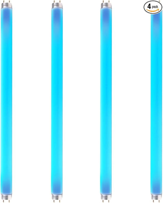 4 Pack 18 Inch Bug Zapper Replacement Light Bulb 15W for 30W Indoor Bug Zapper, F15T8 BL Black