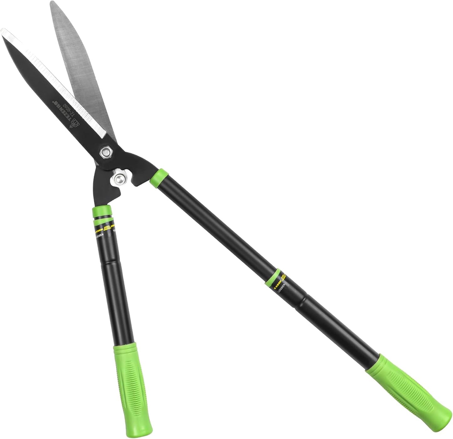 23-30" Telescoping Hedge Clippers, Extendable Garden Shears for Trimming Hedges, Shrubs & Bushes, Manual Hedge Shears with Adjustable Blade Tension for Yard Landscaping