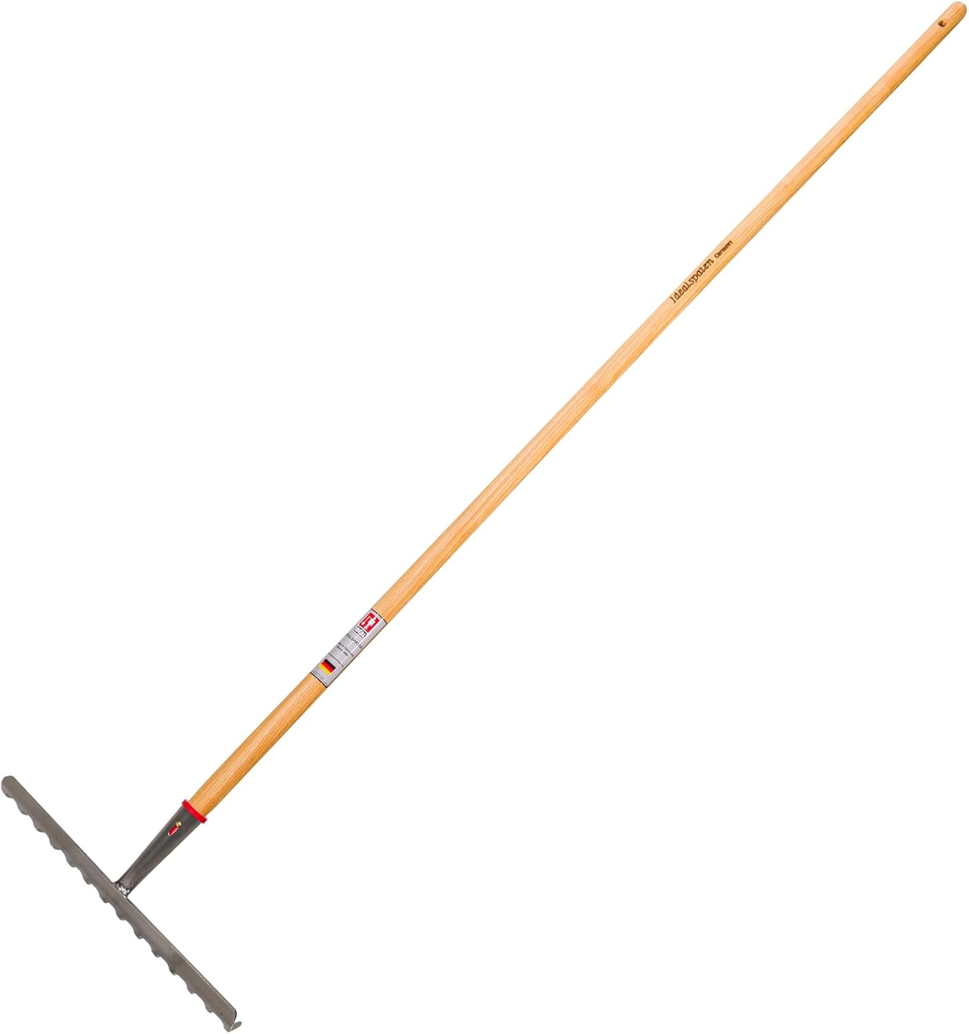 IDEALSPATEN - Made in Germany Since 1899 - Düsseldorf Gravel Rake - Landscape Tool Gravel Rake Rocks Debris, Ash Handle, 4lb - 69in (Düsseldorf)#IS430