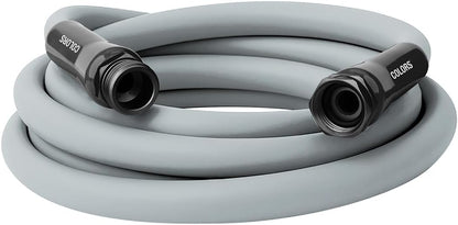 Flexzilla Colors Lead-In Garden Hose 5/8in. x 10ft., Lightweight All-Weather Water Hose, Durable and Flexible, Leak-Free Connections, Slate Gray