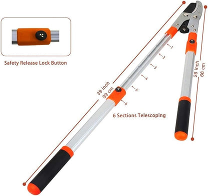 Anvil Lopper with Compound Action, Chops Thick Branches with Ease, 40 Inch Tree Trimmer, Branch Cutter with 2 Inch Clean Cut Capacity