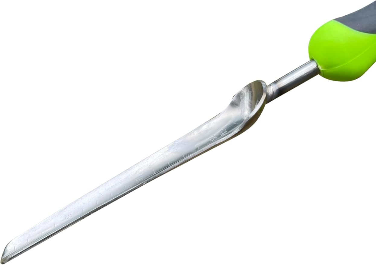 Garden Guru Seed Planting Shovel Trowel Transplanter Widger Stainless Steel Rust Resistant Ergonomic Handle Perfect Hand Dibber Seedling Bulb Planter Tool for Gardening Planting Transplanting (2Pack)
