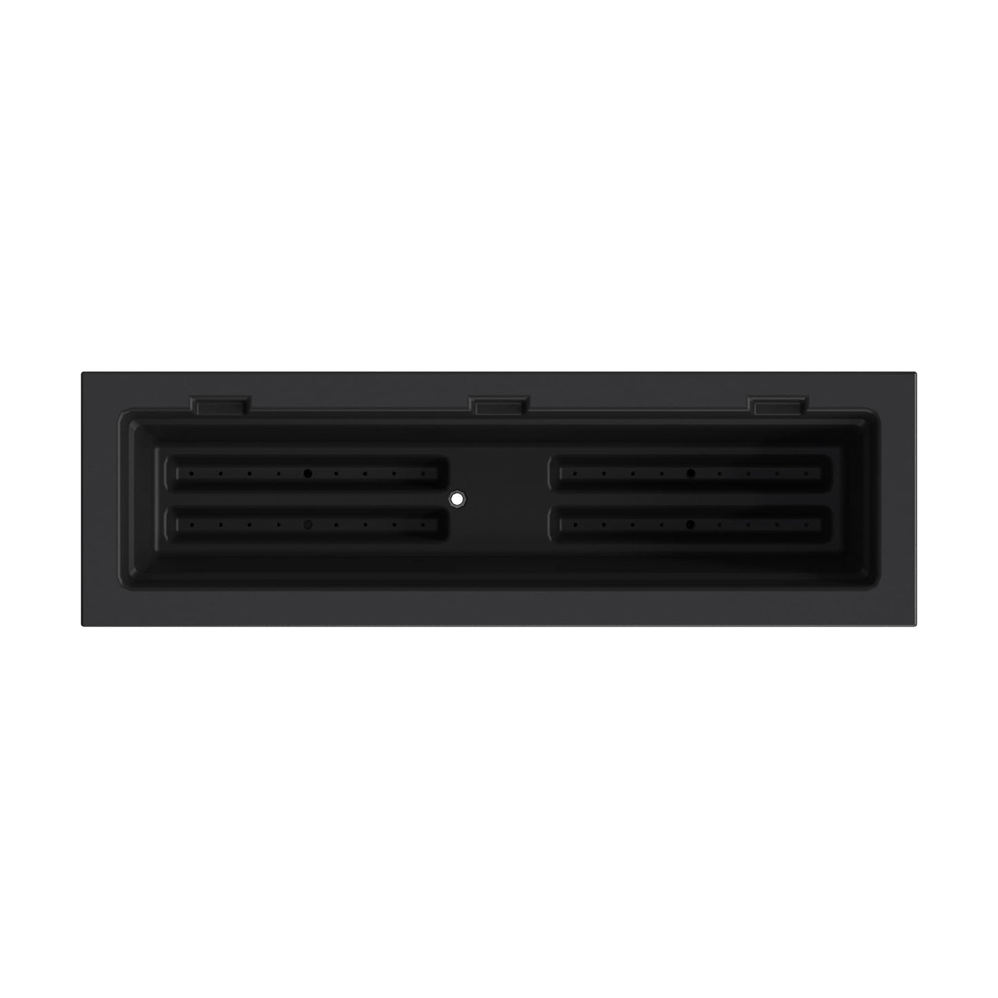 Mayne Fairview 36in Self-Watering Rectangular Window Box Planter, Black